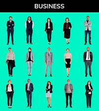 Business people lifestyle gesture confidence profession standing on background