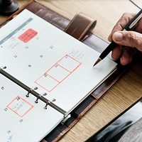 Senior Adult Planning Agenda Calendar Concept