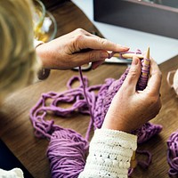 Knit Hobby Homemade Creativity Crochet Concept