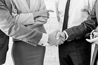 Business Team Handshake Collaboration Concept