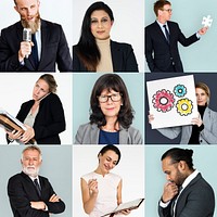 Studio People Collage Business Concept