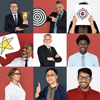 Studio People Collage Business Concept