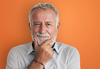 Portrait of bearded senior man