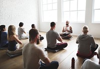 Yoga class concept