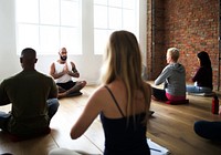 Yoga class concept