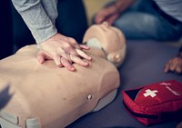 CPR First Aid Training Concept