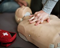 CPR first aid training class