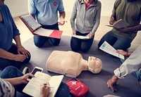 CPR First Aid Training Concept