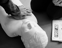 CPR First Aid Training Concept