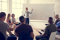 White Board Networking Seminar Concept