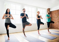 Yoga Practice Exercise Class Concept