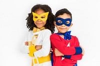 Superhero Adolescence Child Kid Expertise Concept