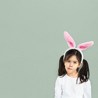 Little Girl With Bunny Ears Curious Studio