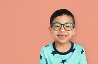 Little Boy Wearing Glasses Concept