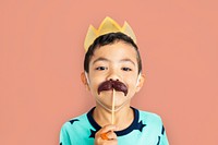 Little Boy Moustache Crown Concept