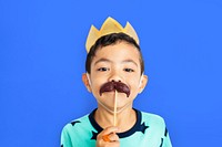 Little Boy Moustache Crown Concept