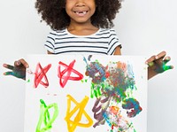 African Descent Girl Art Creative Child Concept