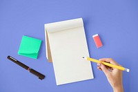 Blank Mockup Empty Page Diary Copy Space Concept