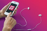 Music Playlist Song Internet Smartphone Leisure Concept