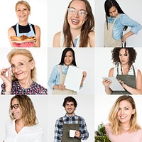 Collection of people startup small business