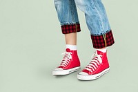Person Feet Shoes Sneakers Style Concept