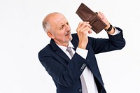 Male Shows Empty Wallet Moneyless Concept