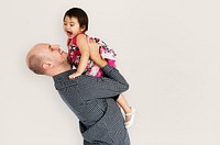 Family Cheerful Studio Portrait Concept