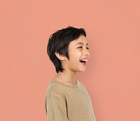 Cheerful Kid Have Fun Smiling Concept