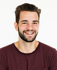 Men Smile Face Expression Portrait Concept