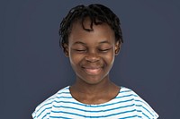 African Girl Kid Adorable Cute Playful Portrait Concept