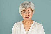 Woman Serious Studio Portrait Concept