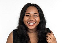 Portrait of happy African American woman