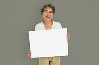 Woman Cheerful Studio Portrait Concept