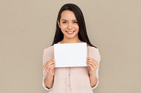 Woman Cheerful Studio Portrait Concept