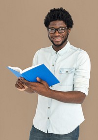 African Descent Holding Book Concept