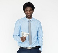 Businessman Smiling Happiness Finance Money Portrait Concept