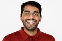Worldface-Pakistani guy in a white background