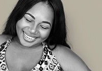African Woman Smiling Portrait Concept