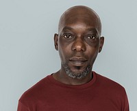 African Descent Man Serious Closeup Concept