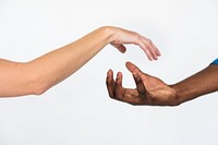 Hands Together Multiethnic Unity Concept