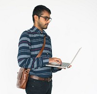 Indian Ethnicity Digital Device Casual Man Male Concept