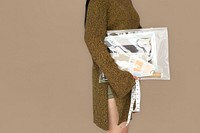 Woman Holdin Work Bag Concept
