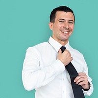 Businessman Smiling Happiness Portrait Concept