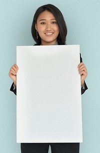Asian Woman Smiling Happiness Banner Copy Space Concept