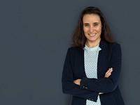 Businesswoman Smiling Happiness Portrait