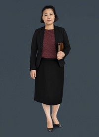 Studio portrait of an asian business lady