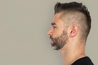 Men Adult Spiky Hair Side