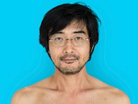 Asian Man Bare Chested Shoot