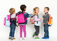 Young kids ready for school