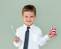 Boy Studio Shoot Gesture Adorable